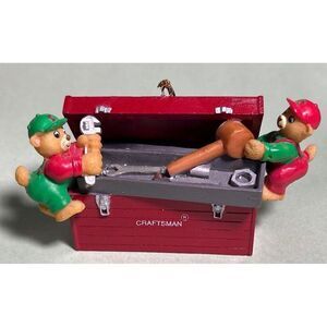 1996 Mr Christmas-Sears Craftsman Miniature TOOL BOX Christmas Ornament